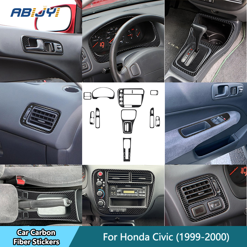 Interior Detailing Kit - Для Honda Civic 1999 2000, углеродное