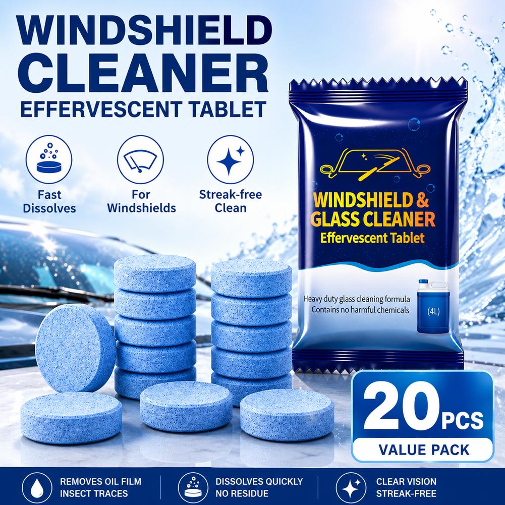 Glass Cleaner Streak - Таблетки для очистки лобового стекла автомобиля: