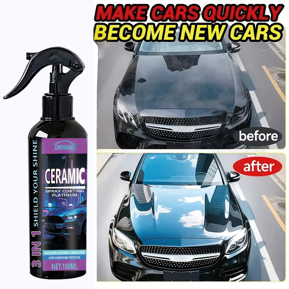 Car Wax Ceramic Coating - Нанокерамическое покрытие для автомобиля 3-в-1: высококачественный