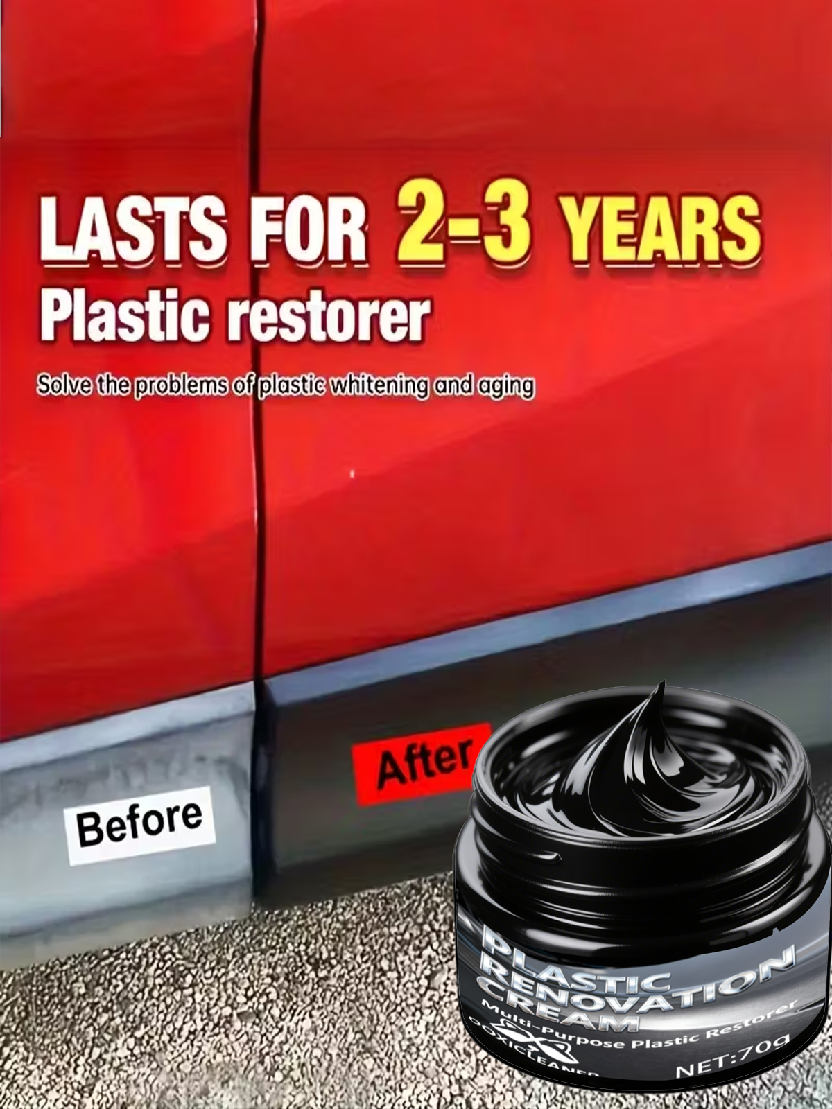 Trim Restorer Plastic - Паста для ремонта блеска шин и
