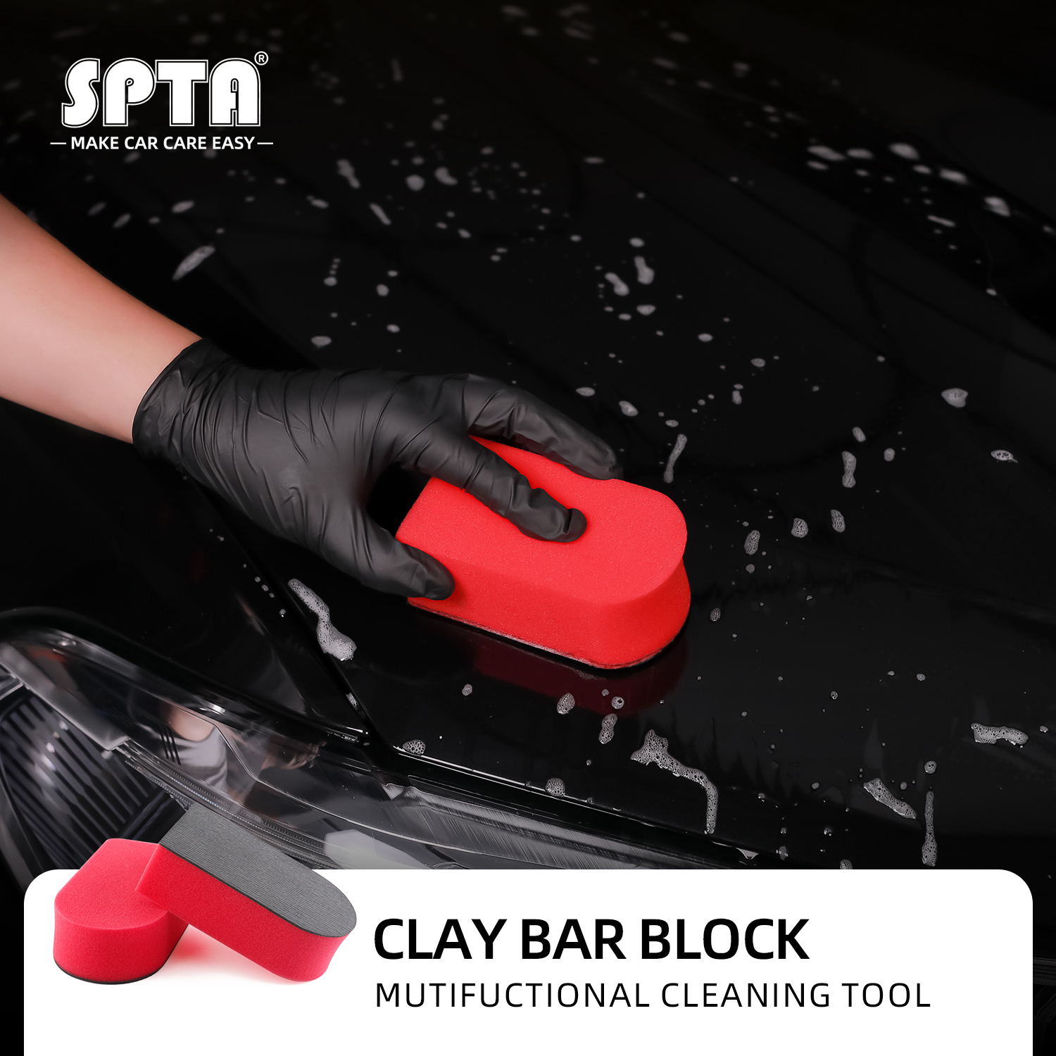 Clay Bar Lubricant - SPTA 1 шт. Красный магический глиняный