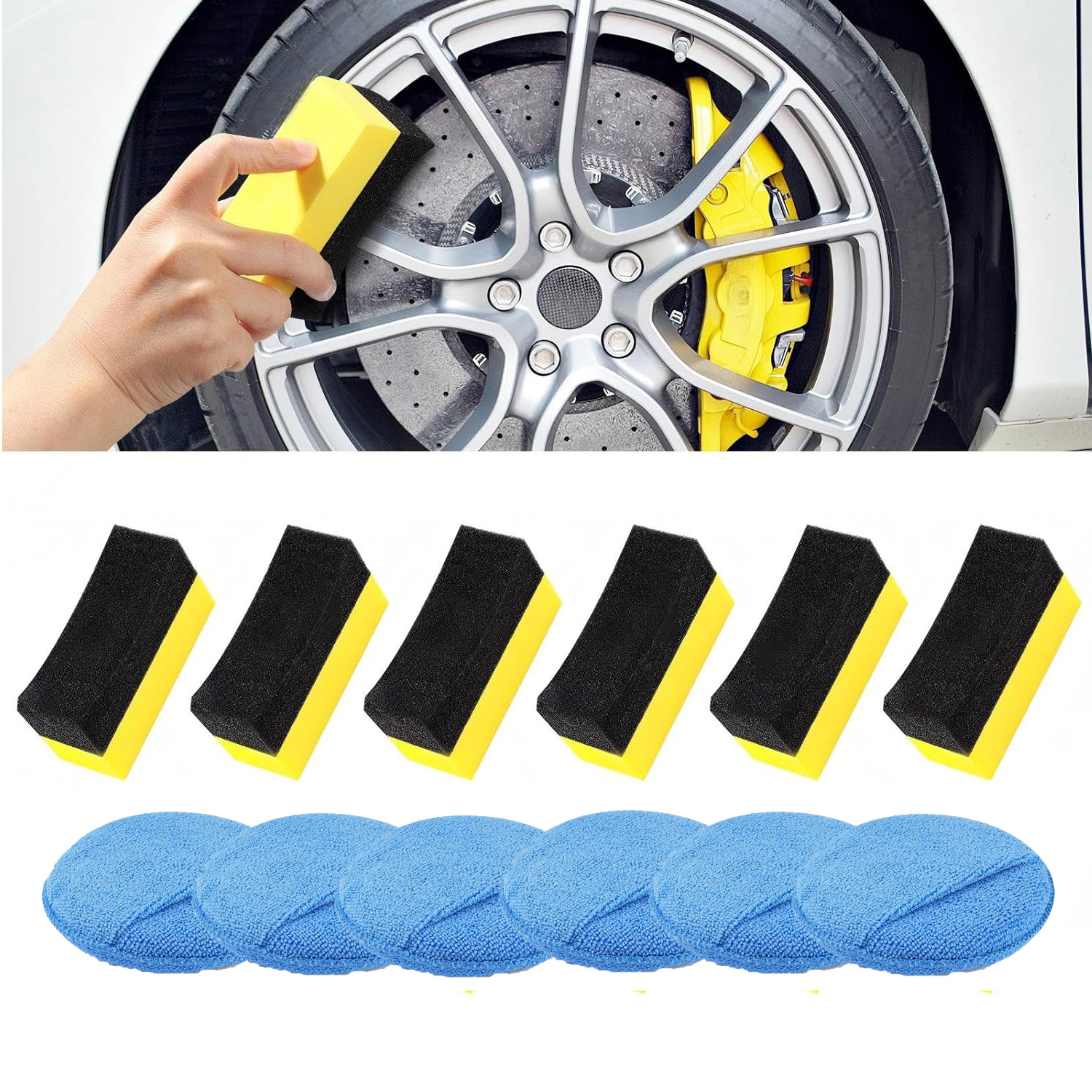 Wax Applicator Pad - Губка-щетка для автополировки, аппликаторы для нанесения