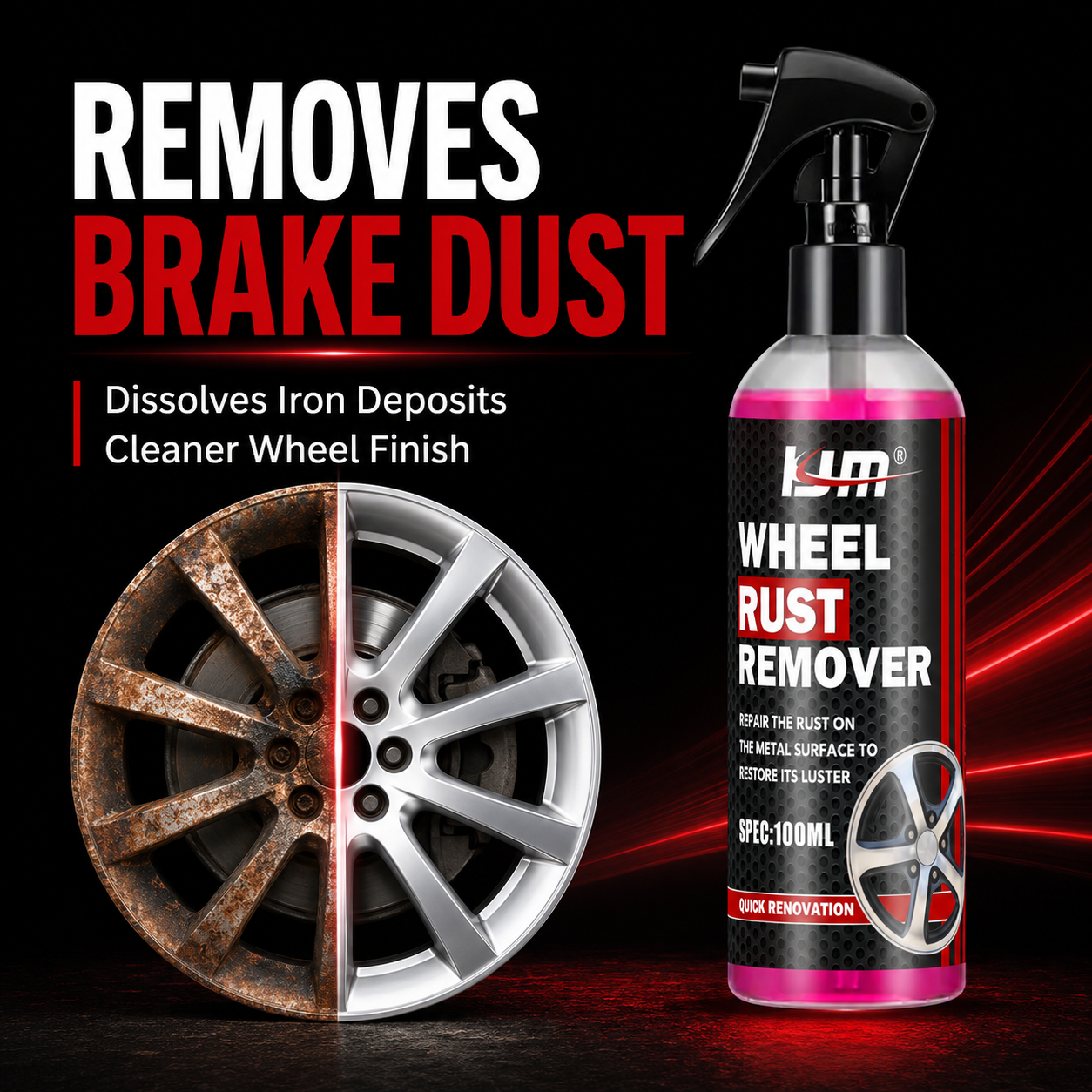 Wheel Cleaner Alloy - Спрей для очистки колесных дисков KJM,