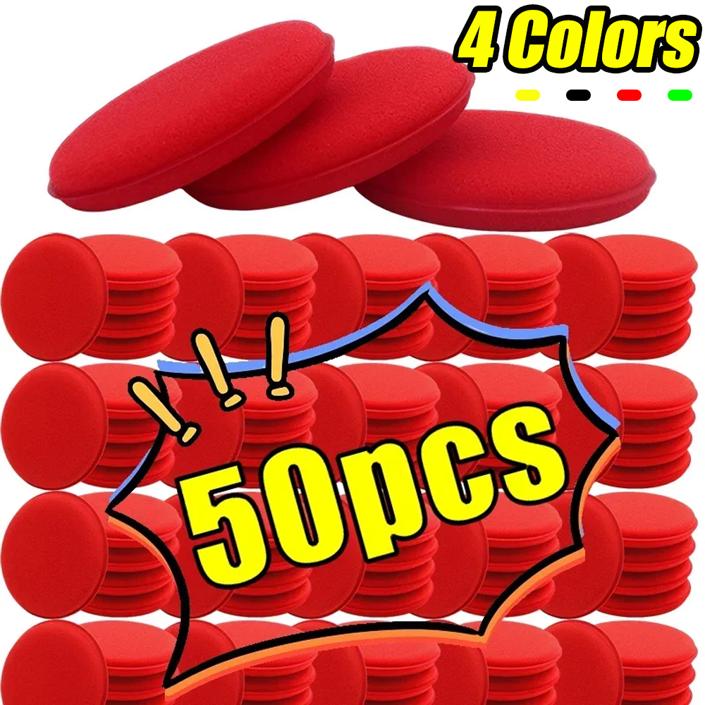 Wax Applicator Pad - 50 шт. круглых ультрамягких поролоновых подушечек