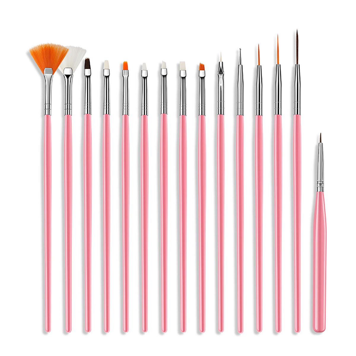 Detailing Brush Set - Набор кистей для рисования из 15