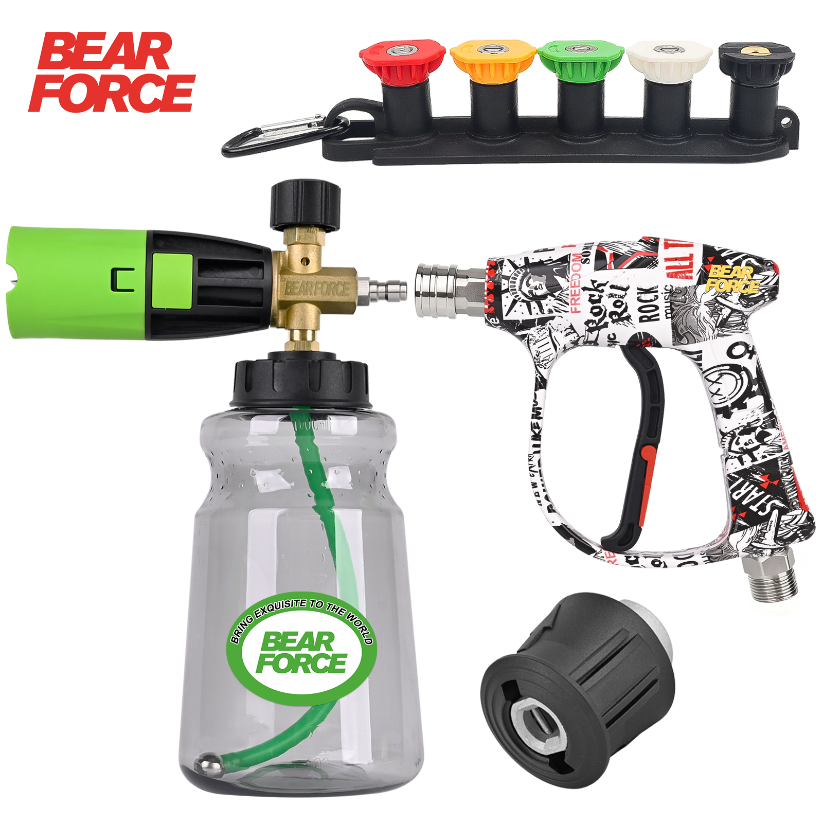 Pressure Washer Foam Gun - Комплект пенной насадки и распылителя BEAR