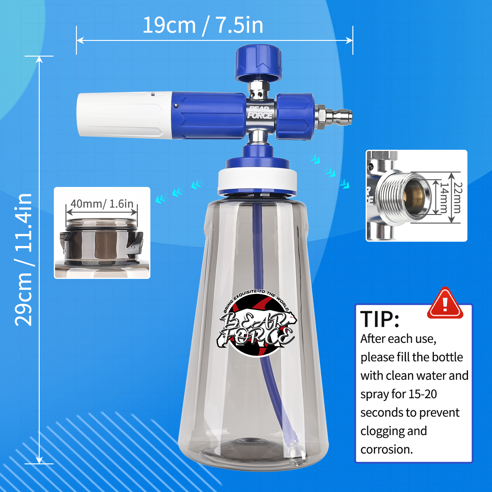 Модернизированная пенная насад – обзор и цена Pressure Washer Foam Gun