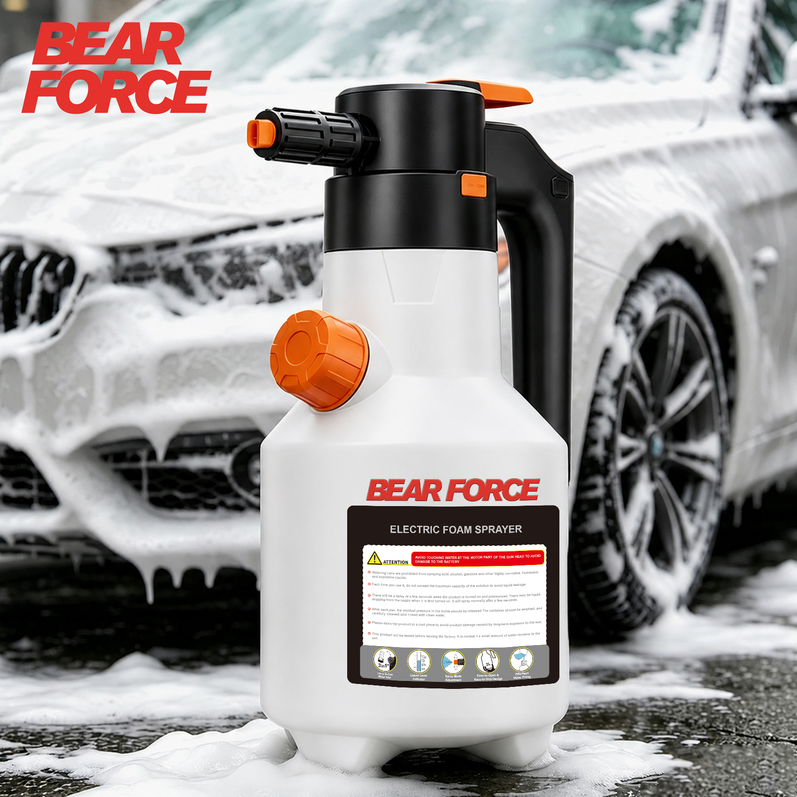 Электрический пеногенератор 2  – обзор и цена Foam Cannon Car Wash