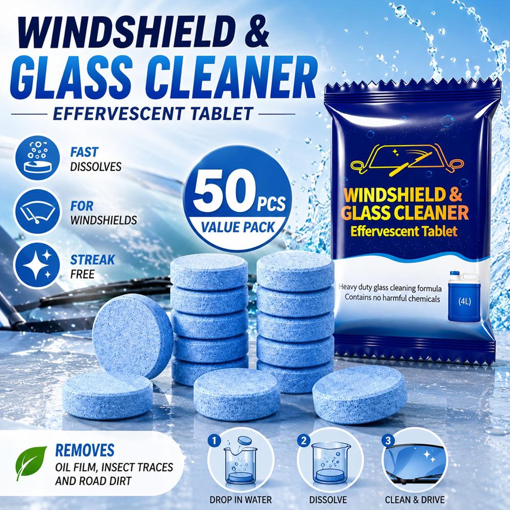 Таблетки для очистки лобового  – обзор и цена Glass Cleaner Streak