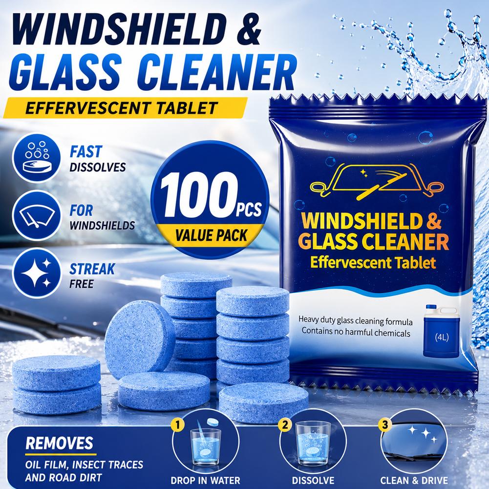 Таблетки для очистки лобового  – обзор и цена Glass Cleaner Streak