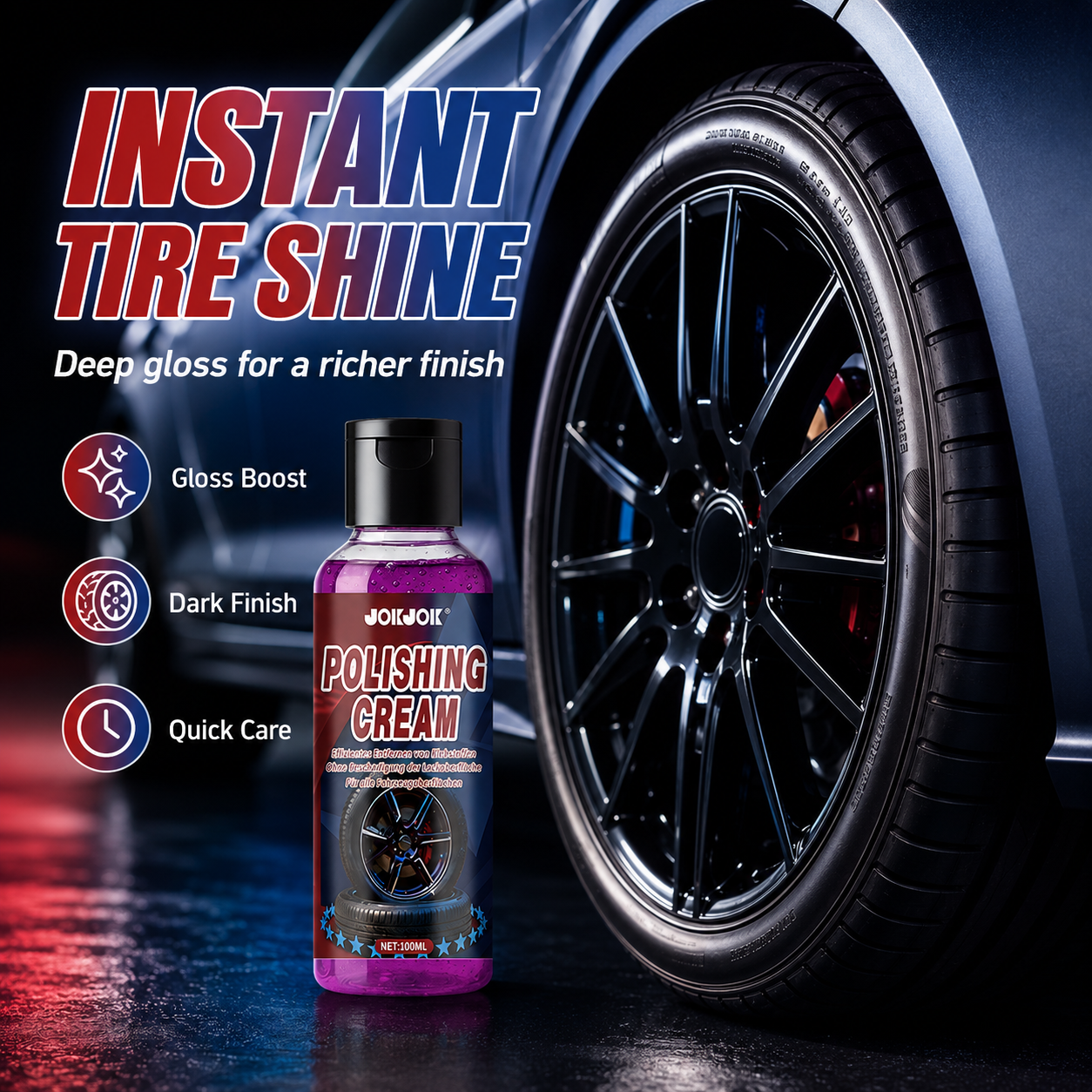 Спрей для блеска шин, долговеч – обзор и цена Tire Shine Spray Sealant