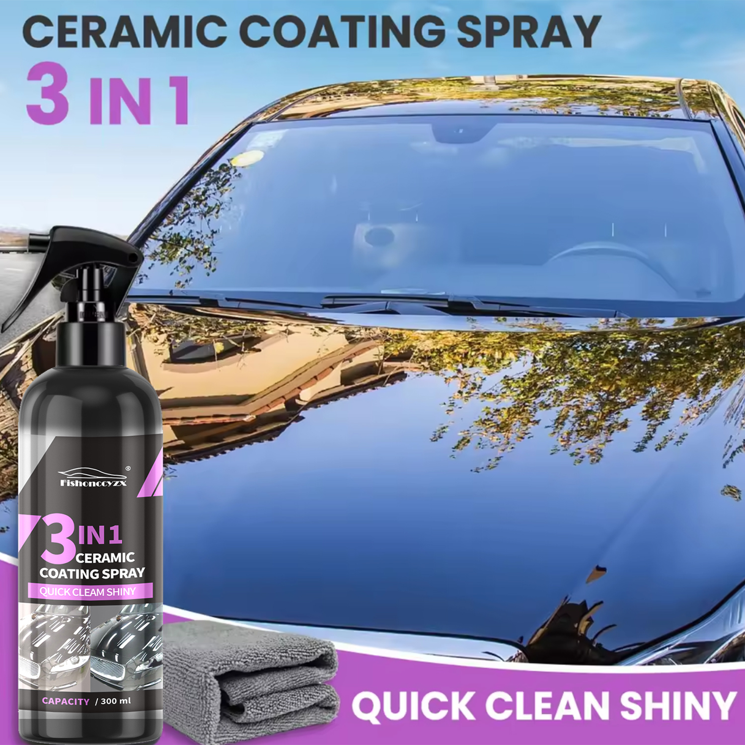 Спрей-покрытие для автомобиля  – обзор и цена Car Wax Ceramic Coating