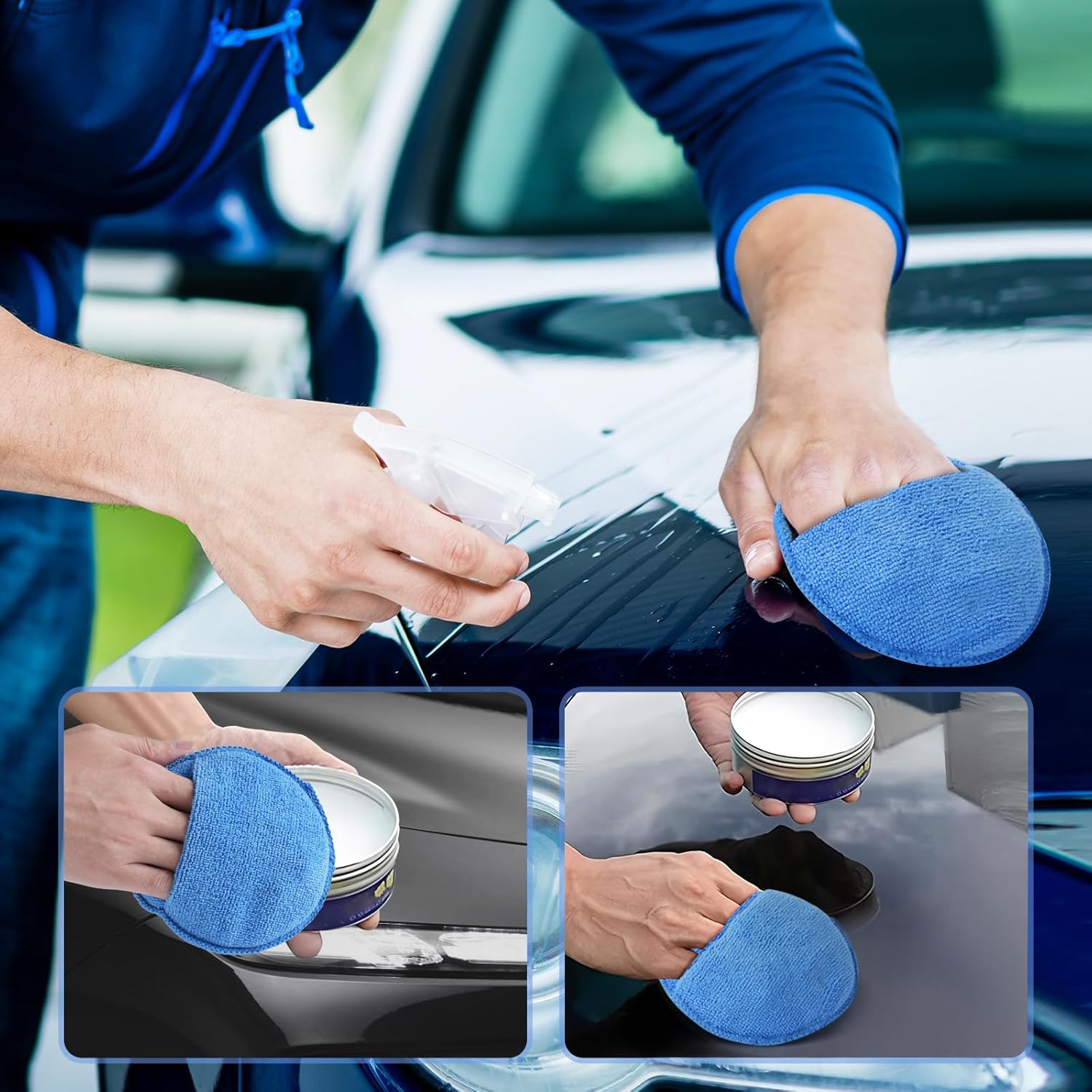 Губка-щетка для автополировки, – обзор и цена Wax Applicator Pad