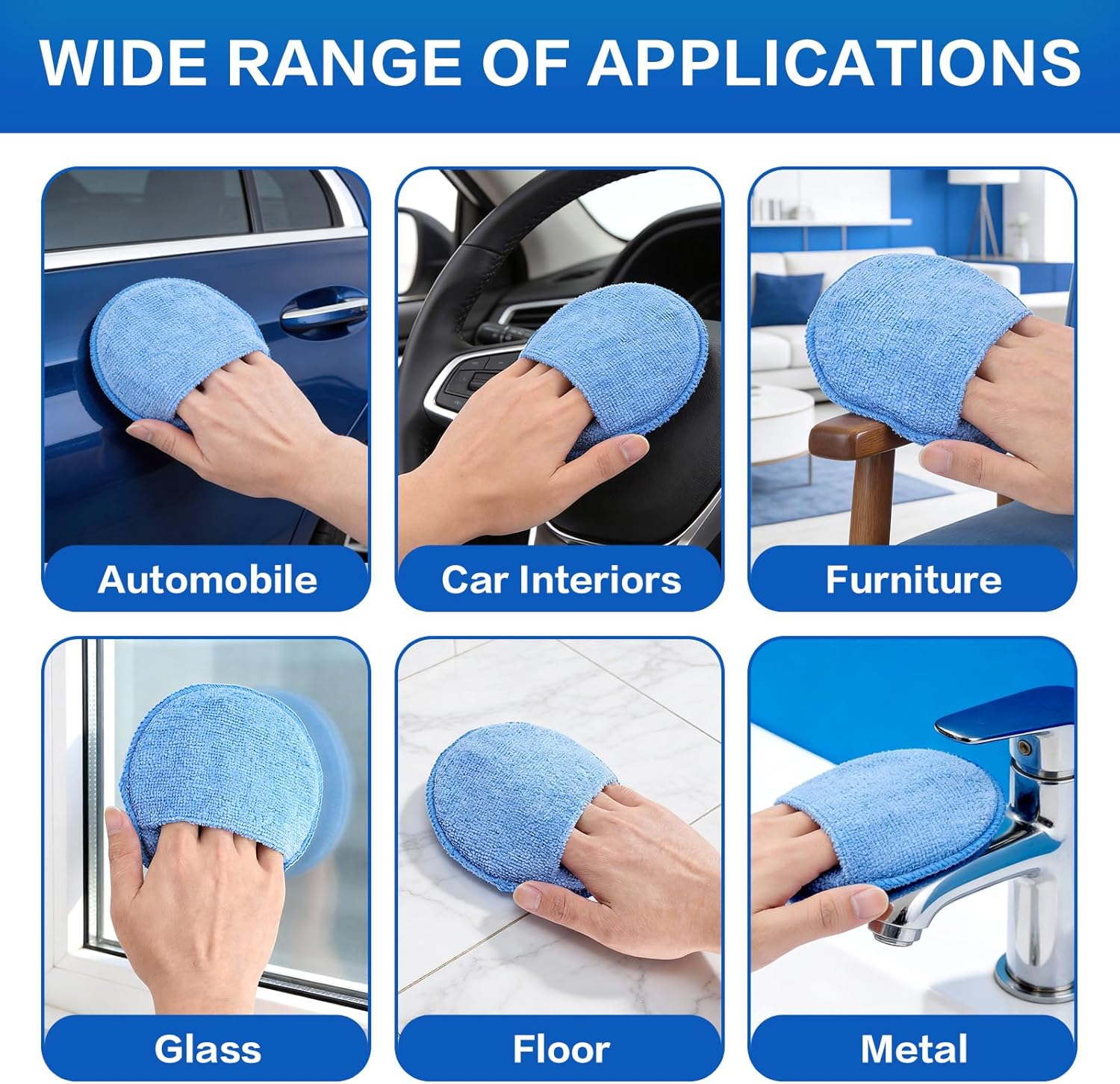 Губка-щетка для автополировки, – обзор и цена Wax Applicator Pad