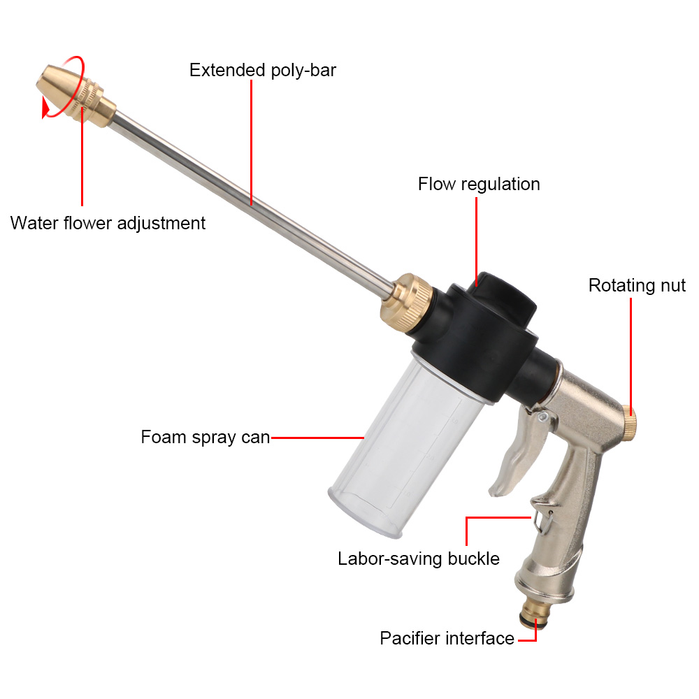 Длинная пенная мойка, автомоби – обзор и цена Pressure Washer Foam Gun