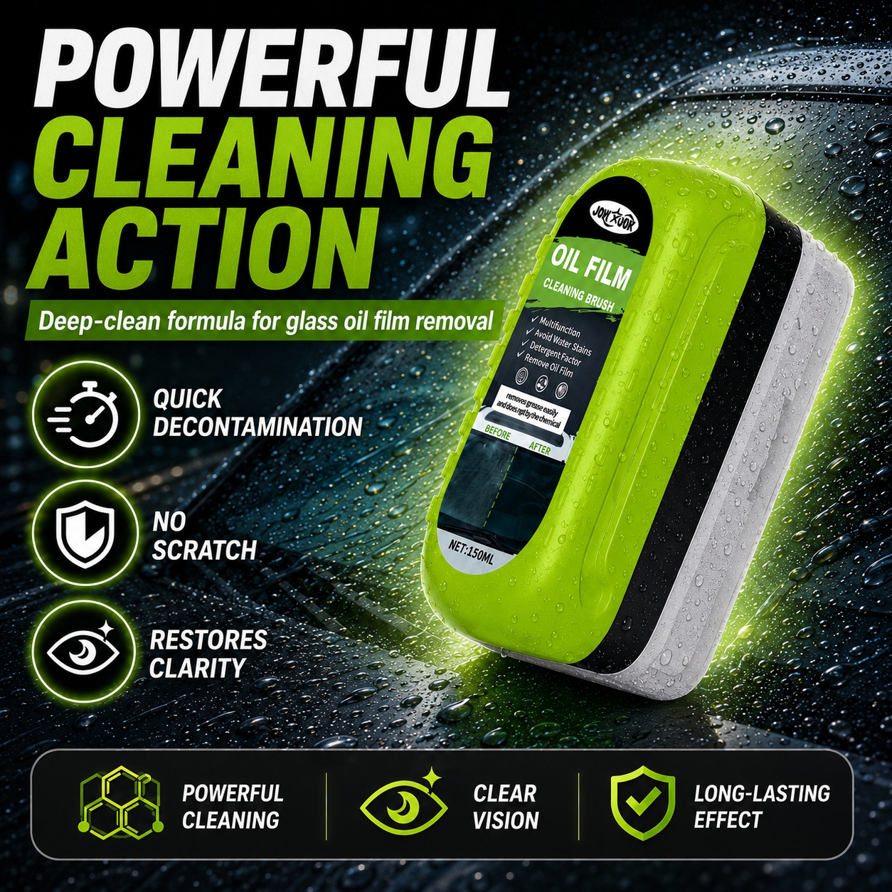 Щетка для очистки масляной пле – обзор и цена Car Cleaning Brush