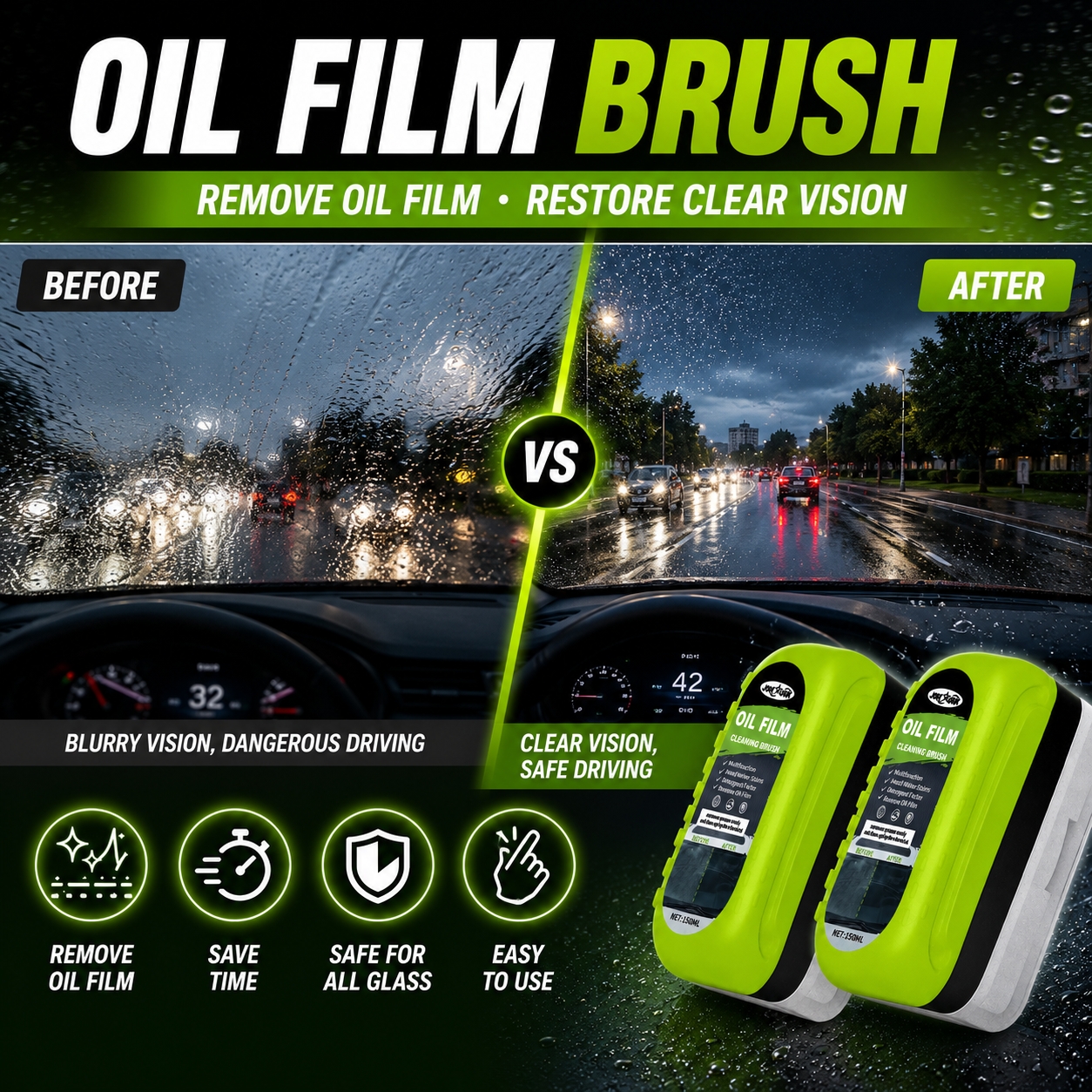 Щетка для очистки масляной пле – обзор и цена Car Cleaning Brush