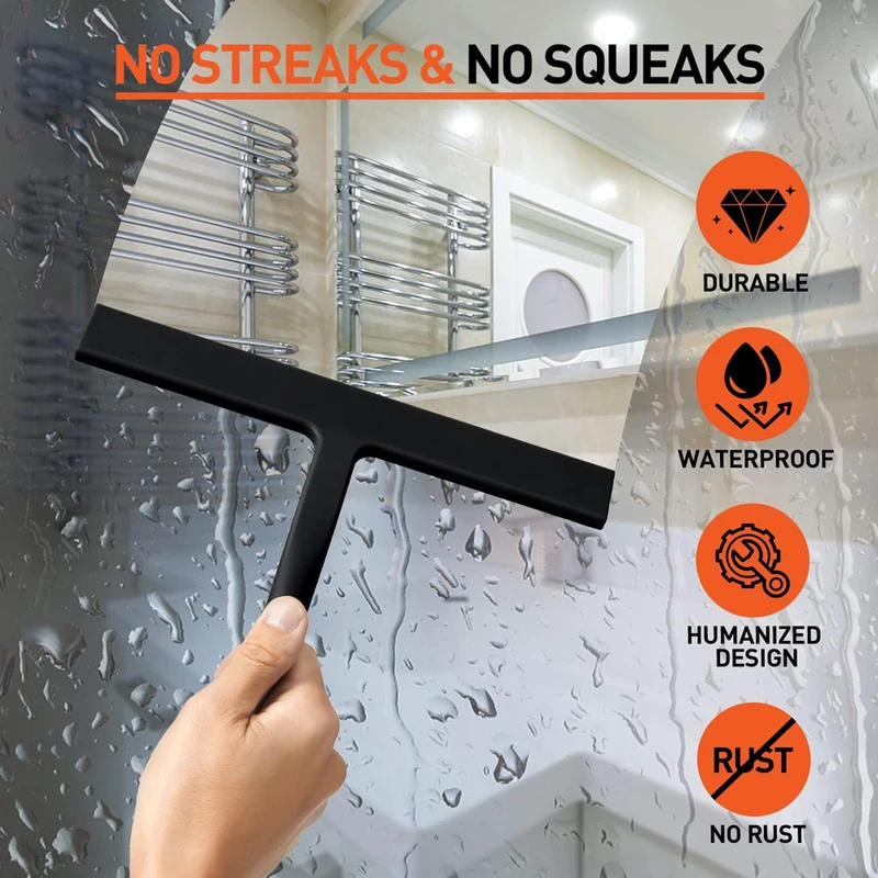 Силиконовый скребок для душа б – обзор и цена Glass Cleaner Streak