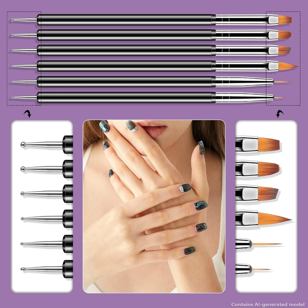 Набор из 6 двусторонних инстру – обзор и цена Detailing Brush Set
