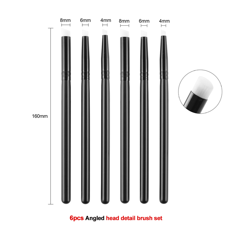 3 шт./компл. плоские/угольные  – обзор и цена Detailing Brush Set