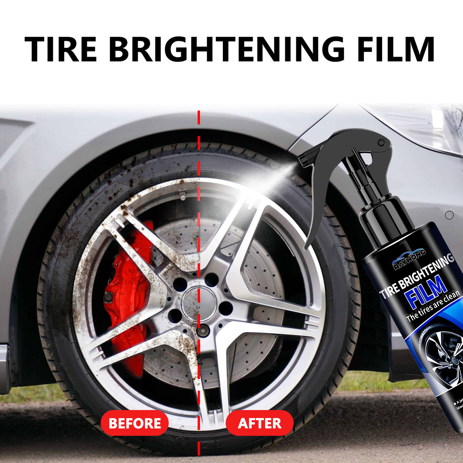 Спрей для блеска автомобильных – обзор и цена Tire Shine Spray Sealant