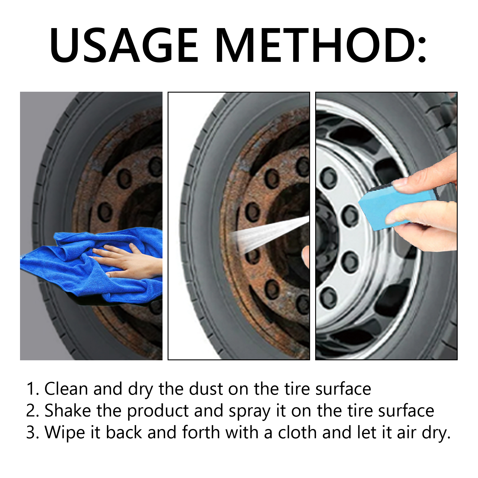 Спрей для блеска автомобильных – обзор и цена Tire Shine Spray Sealant