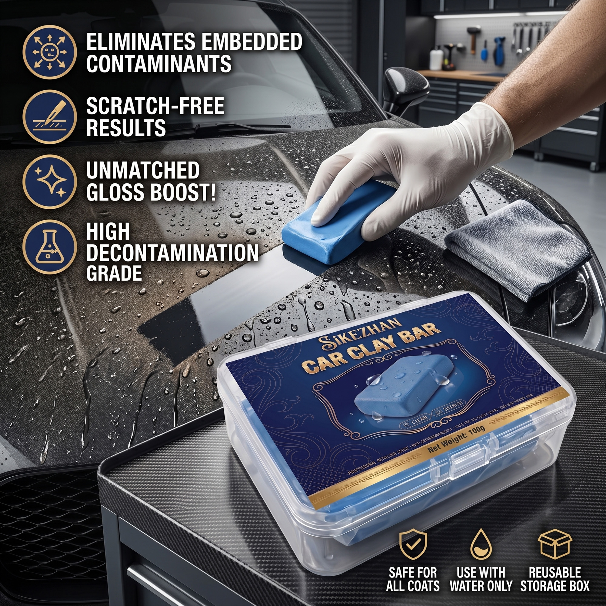 Профессиональный набор для очи – обзор и цена Clay Bar Lubricant