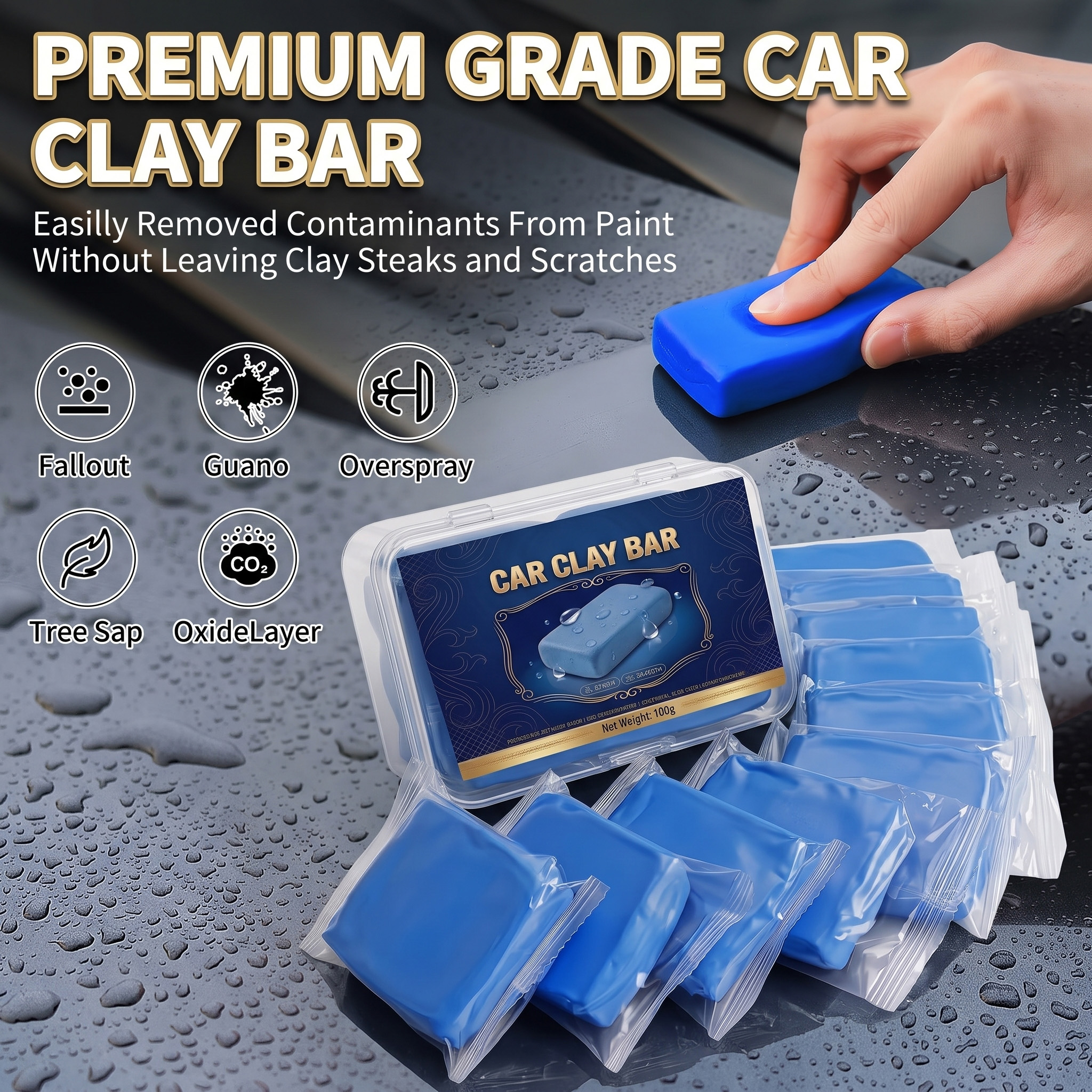 Профессиональный набор для очи – обзор и цена Clay Bar Lubricant