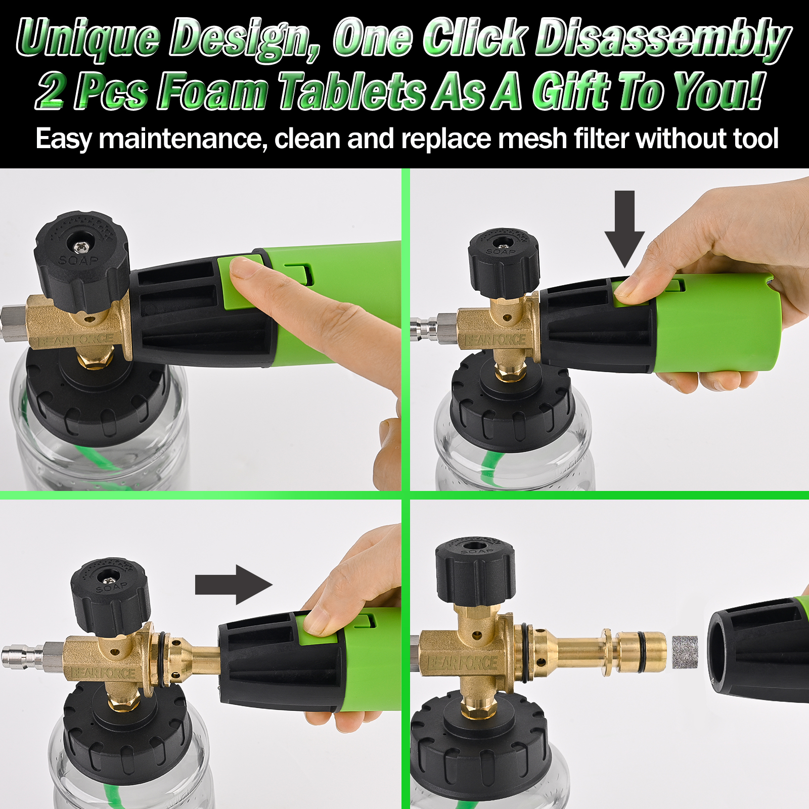 Комплект пенной насадки и расп – обзор и цена Pressure Washer Foam Gun
